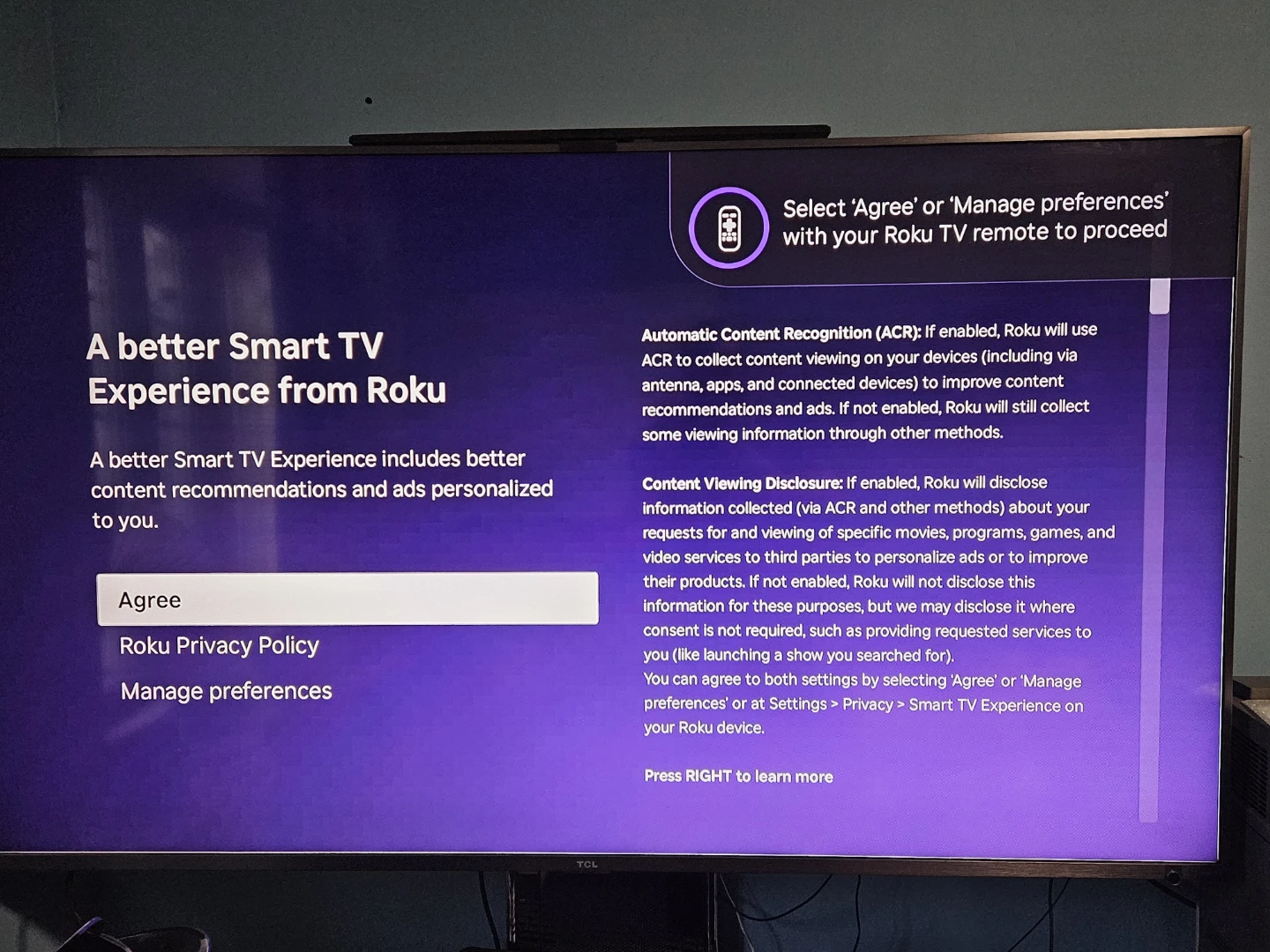 TCL 65R617-CA 4K Ultra HD Smart LED TV 65"