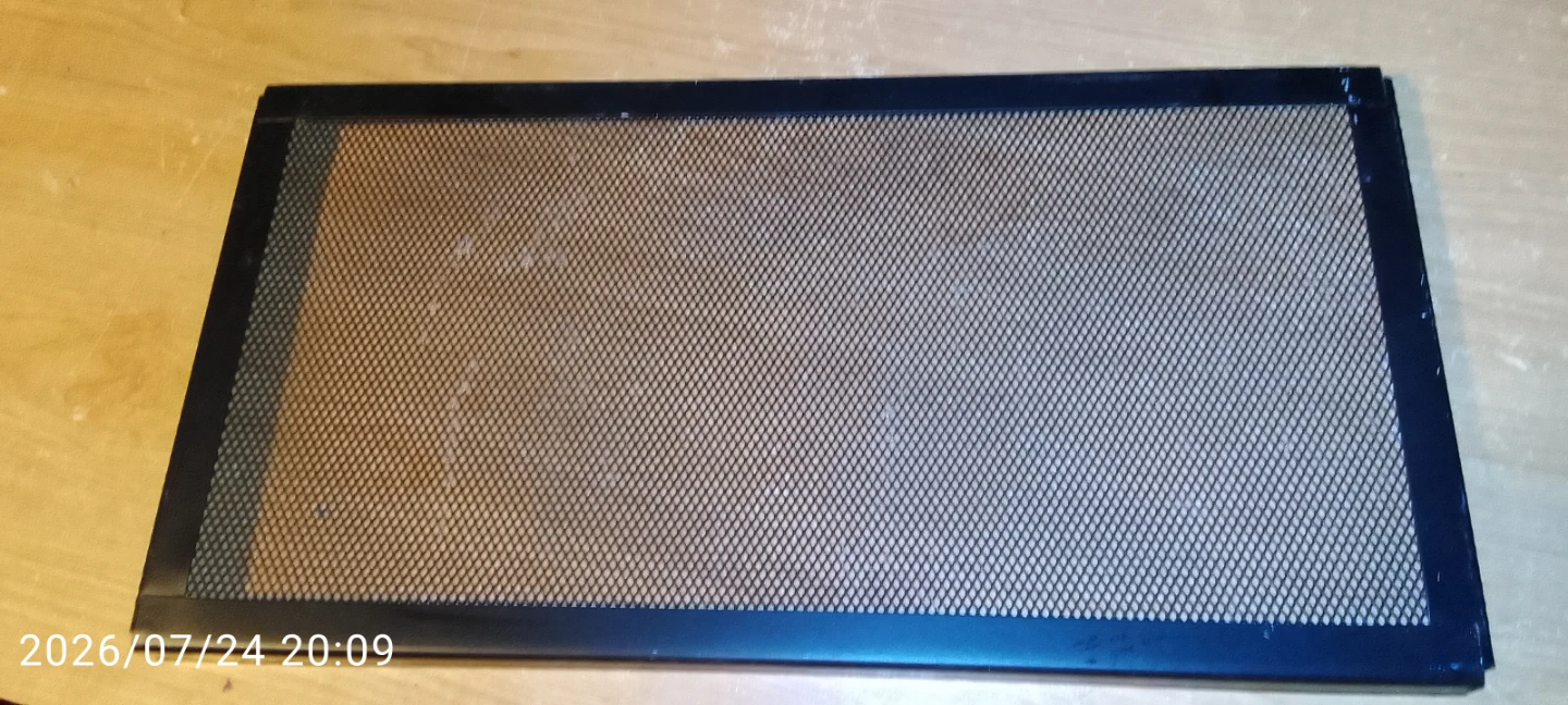 Black Metal Mesh Screen Lid