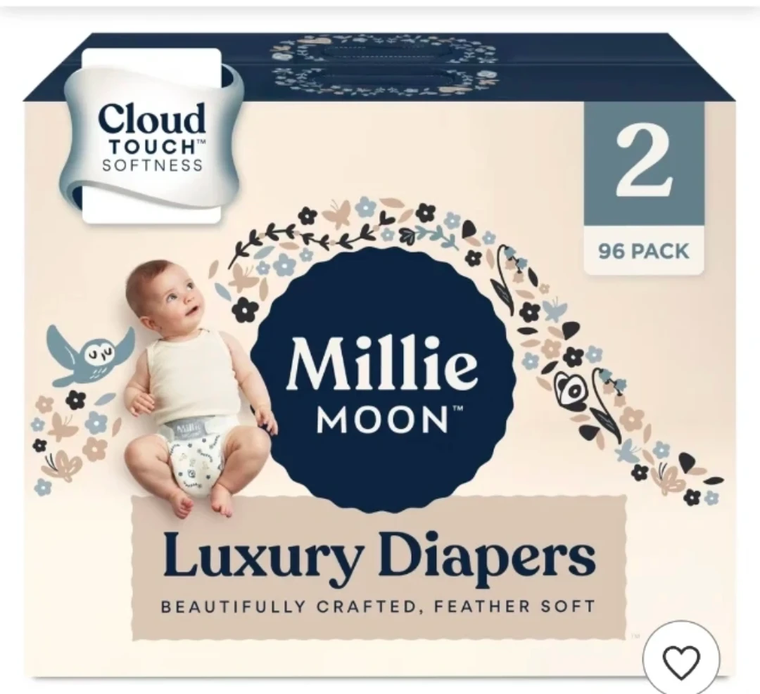Millie Moon Luxury Diapers Size 2 - 96 Pack