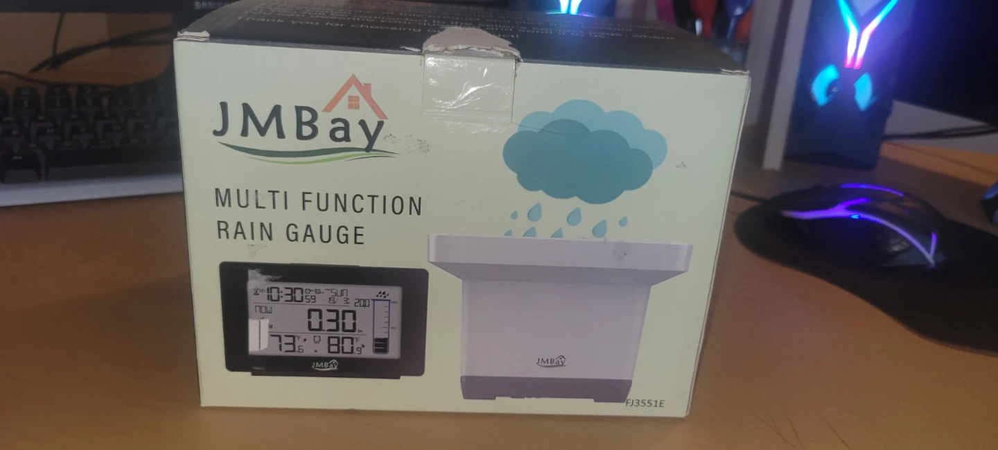 JMBay Wireless Multi-Function Rain Gauge