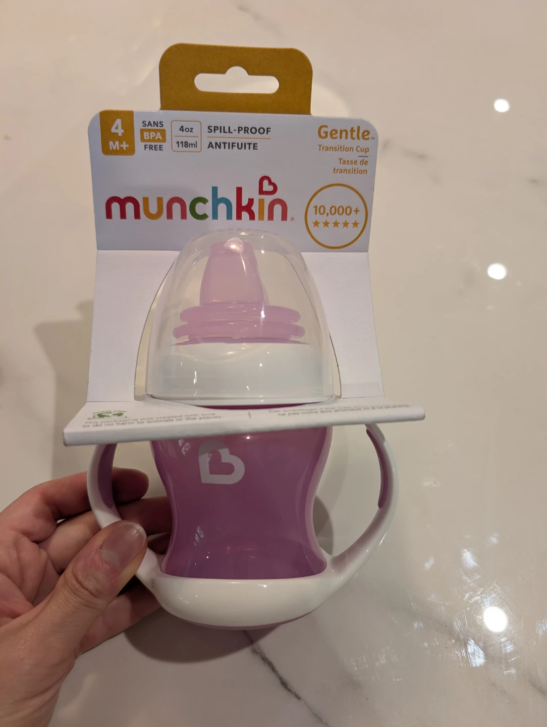 Munchkin Gentle Transition Cup 4oz Purple