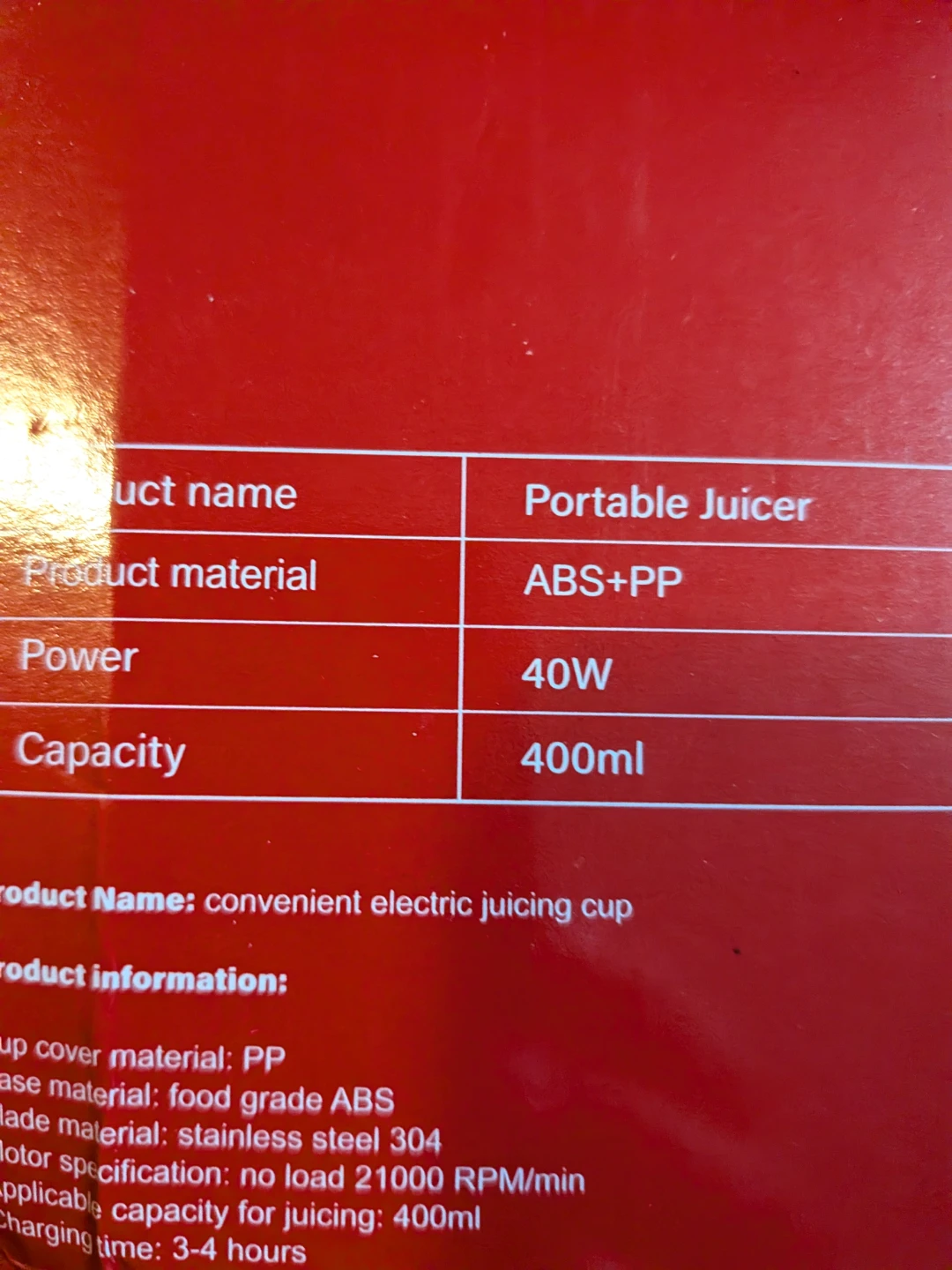 Portable Juicer Mini  Blender - photo 4
