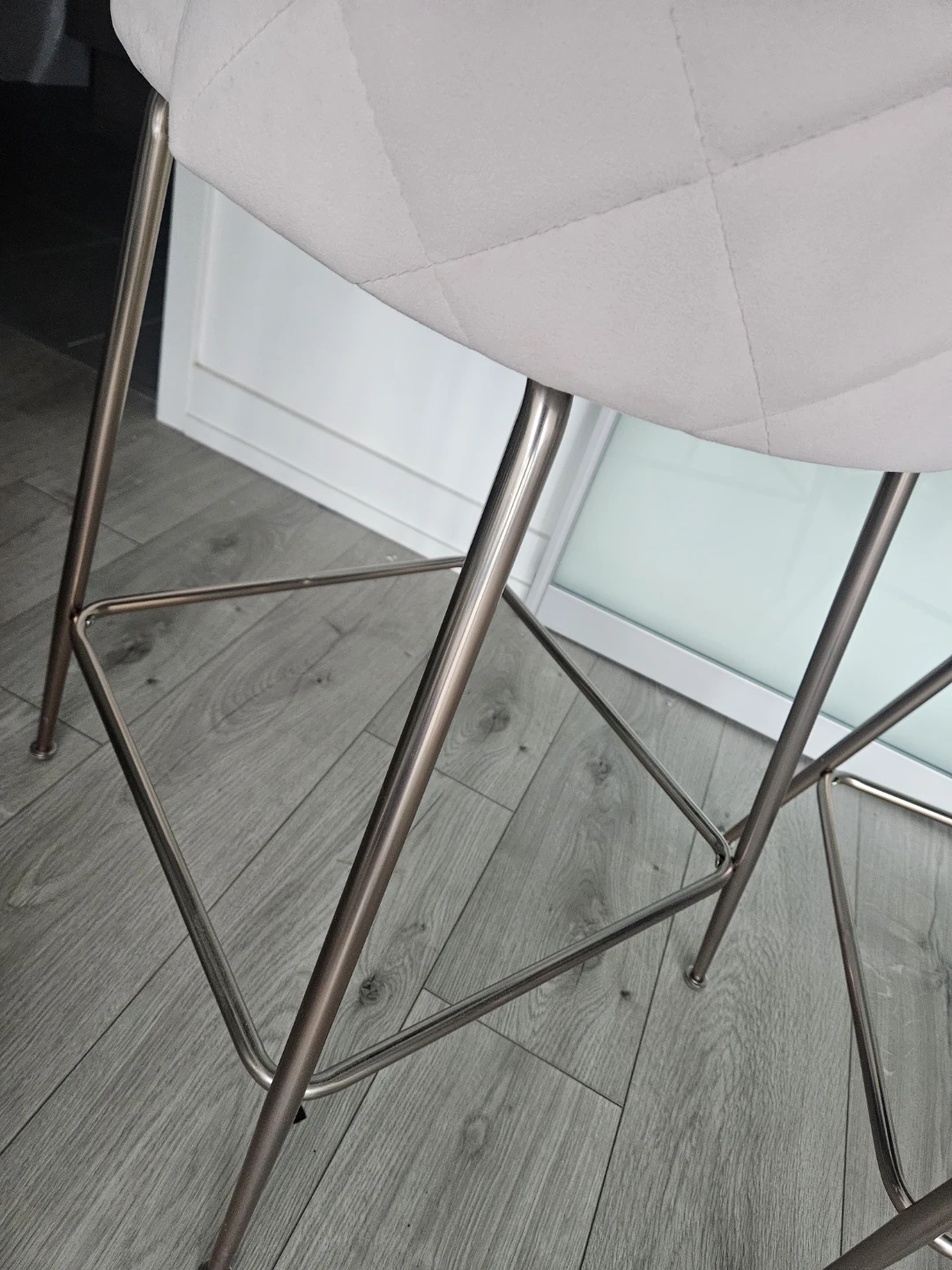 Light Pink Velvet Bar Stools (Set of 2) - photo 3