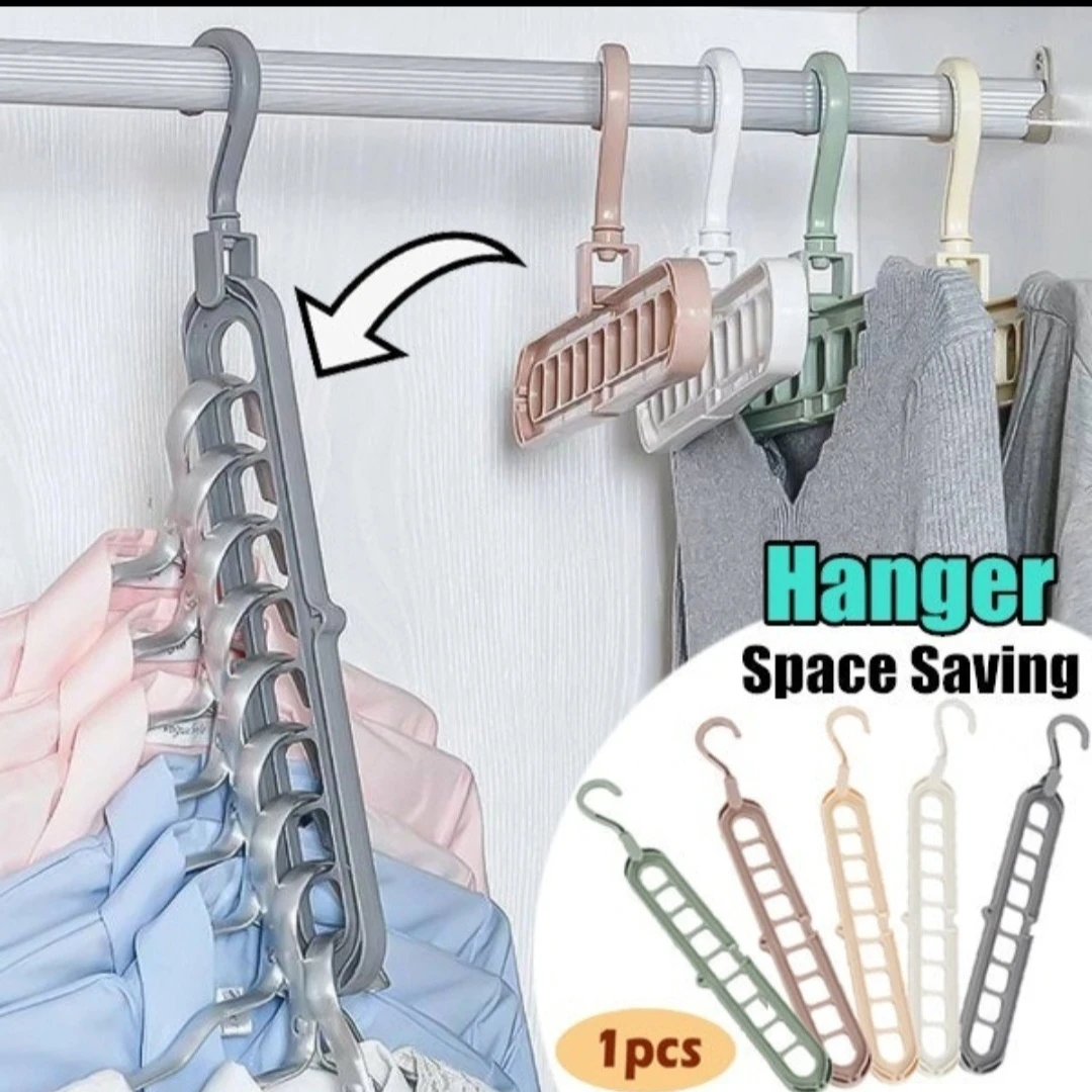 Space Saving Hanger - 9 Hole Foldable Magic Hanger