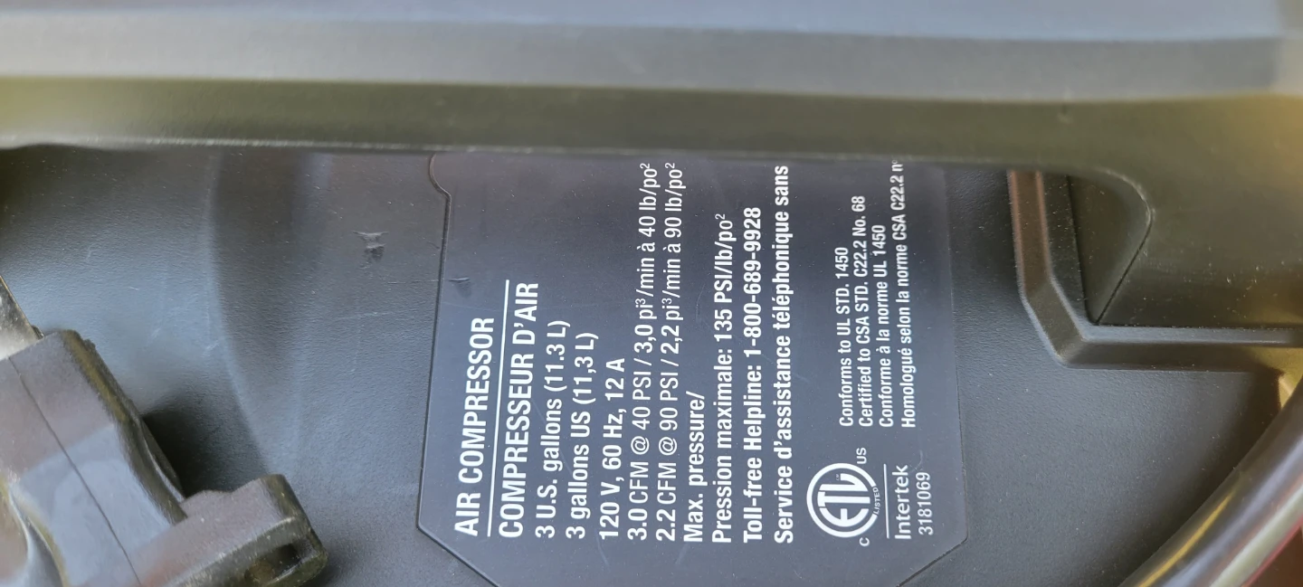 Mastercraft Air Compressor - photo 5
