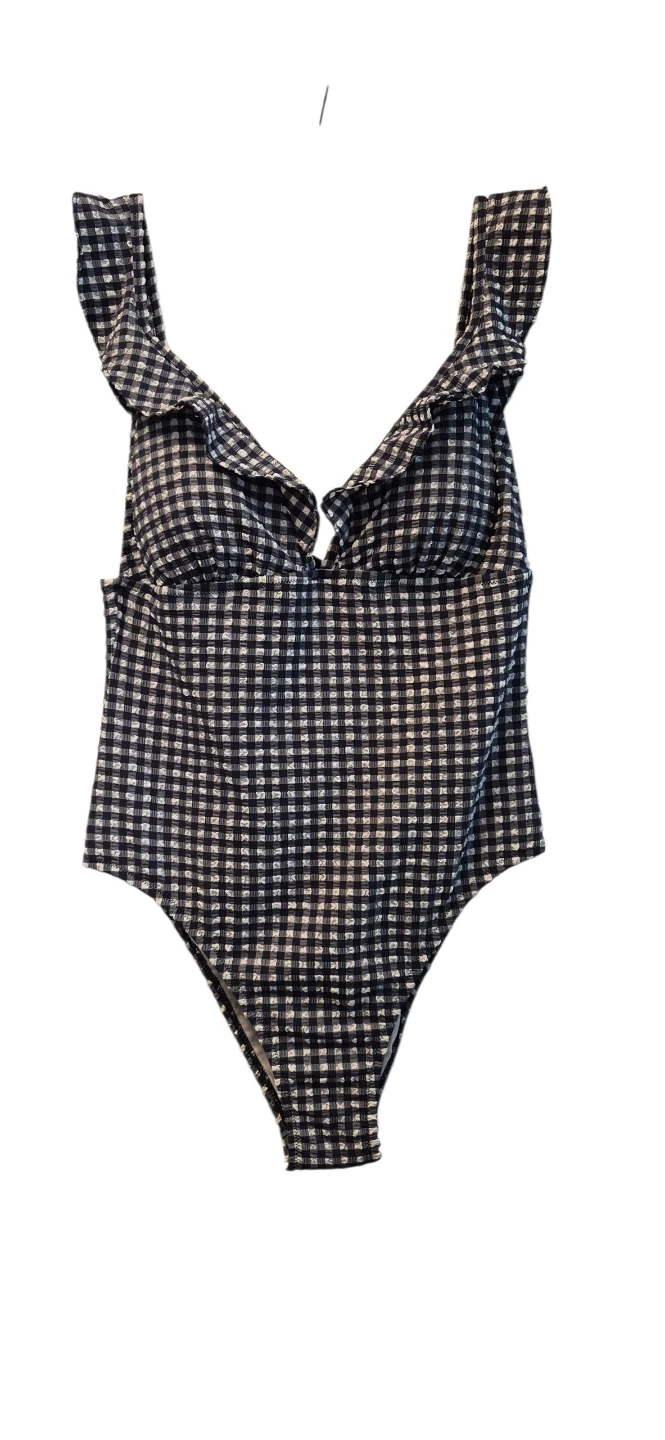 J.Crew Gingham Ruffle One-Piece Swimsuit Size 10 - photo 2