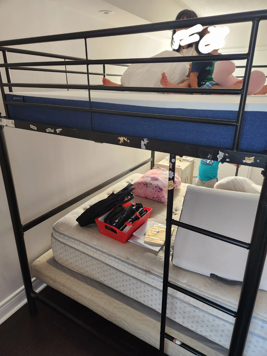 Black Metal Twin over Twin Bunk Bed - photo 2