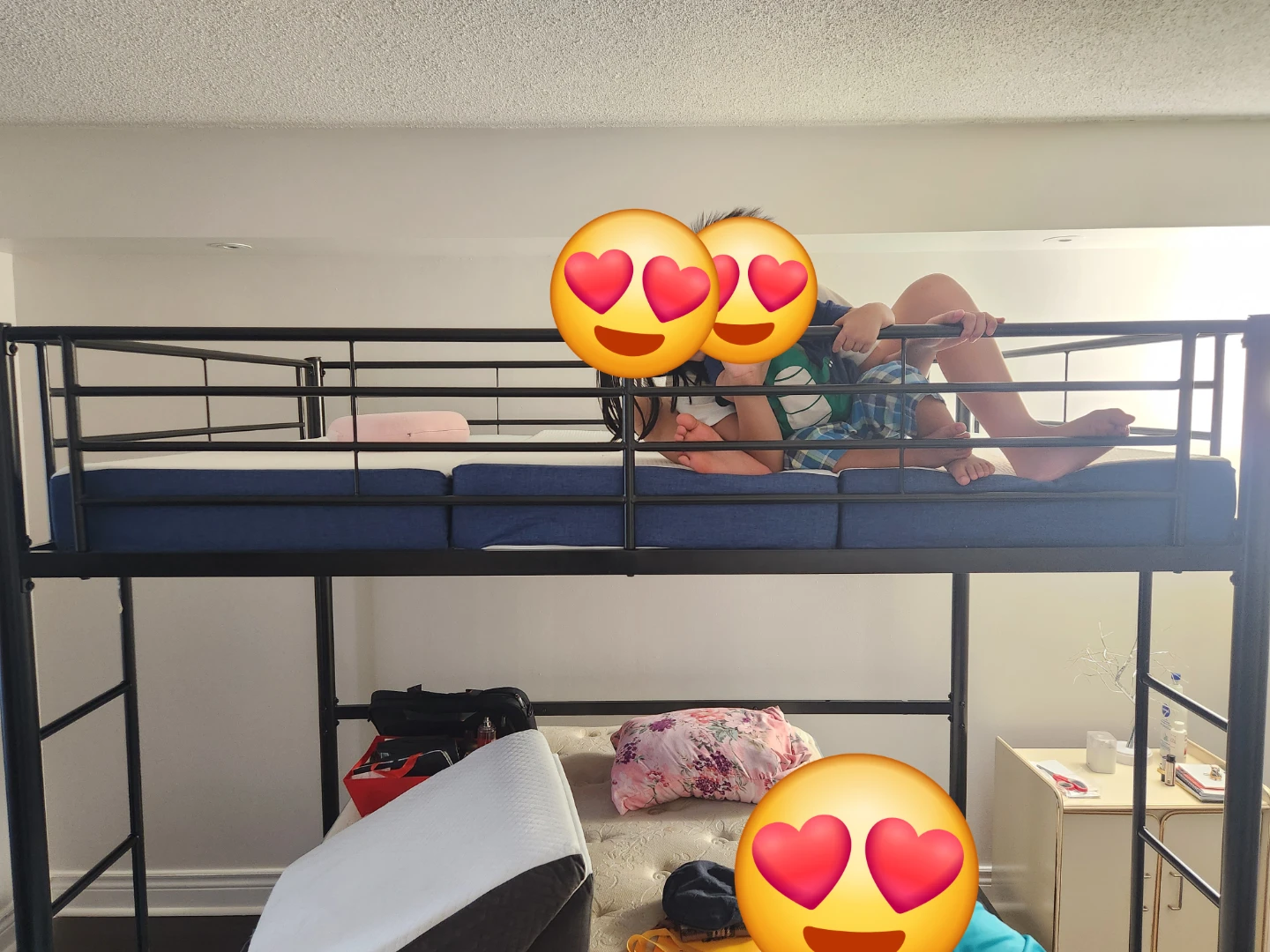 Black Metal Twin over Twin Bunk Bed - photo 3