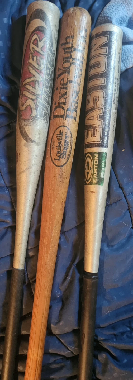 3 Baseball Bats Louisville Slugger Easton Silver Slugger - photo 2