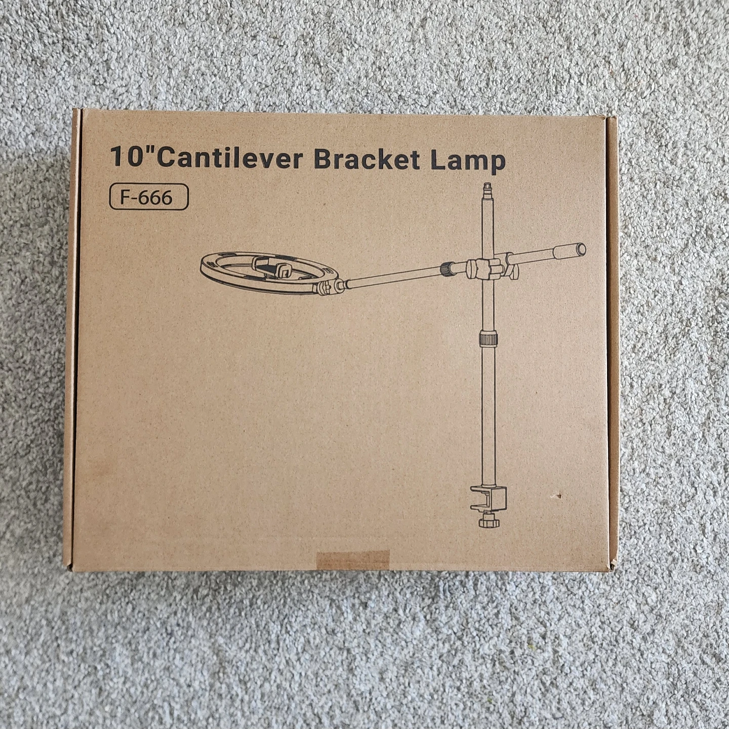 10" Cantilever Bracket Lamp F-666 Ring Light - BRAND NEW - photo 2