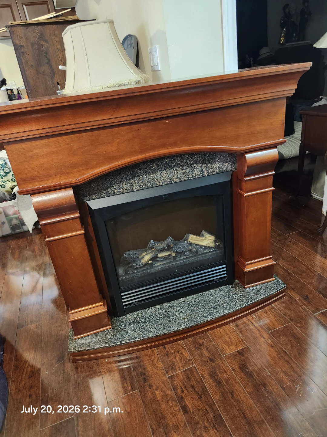 Wooden Electric Fireplace