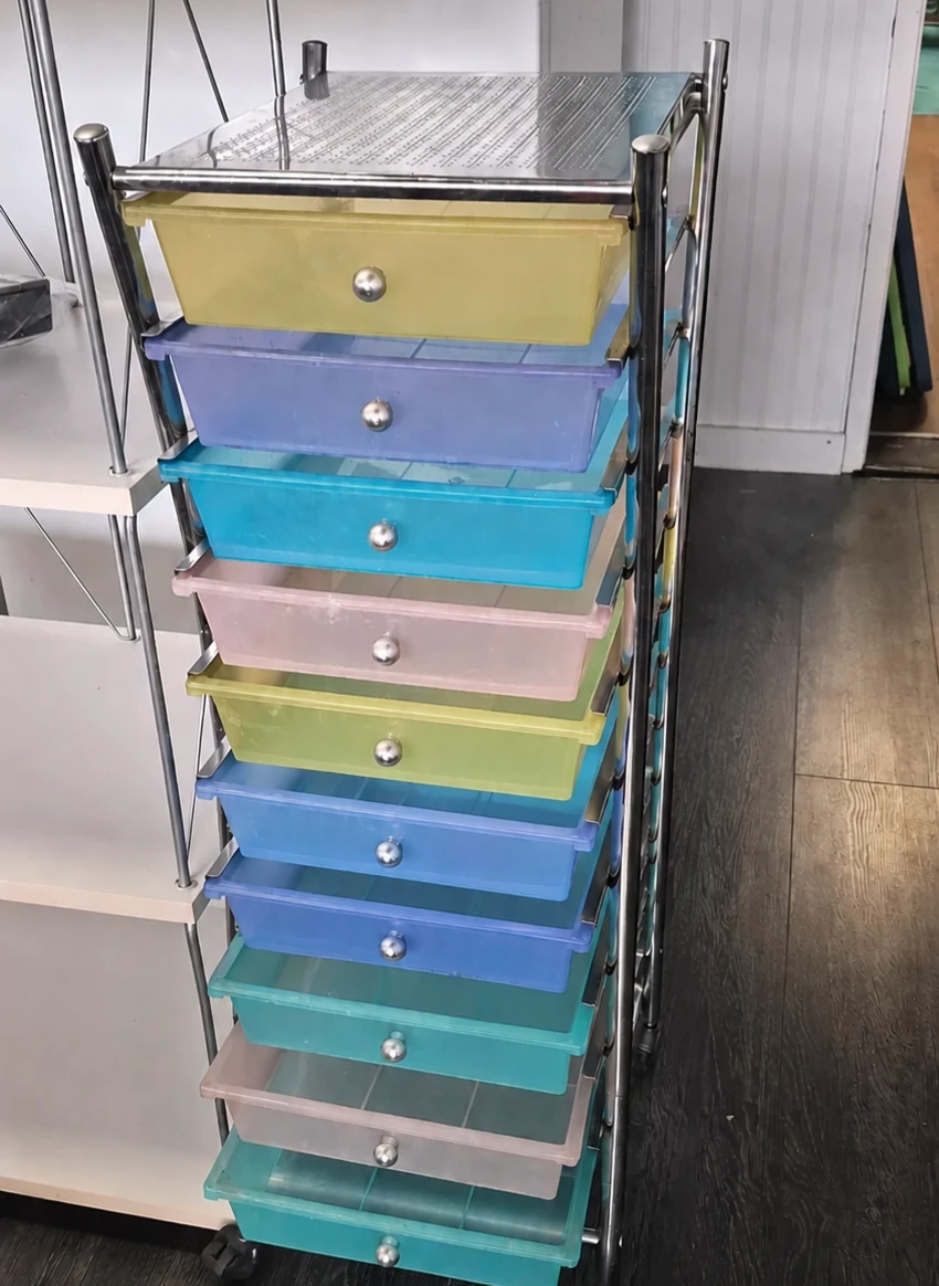 Rolling 10-Drawer Storage Cart