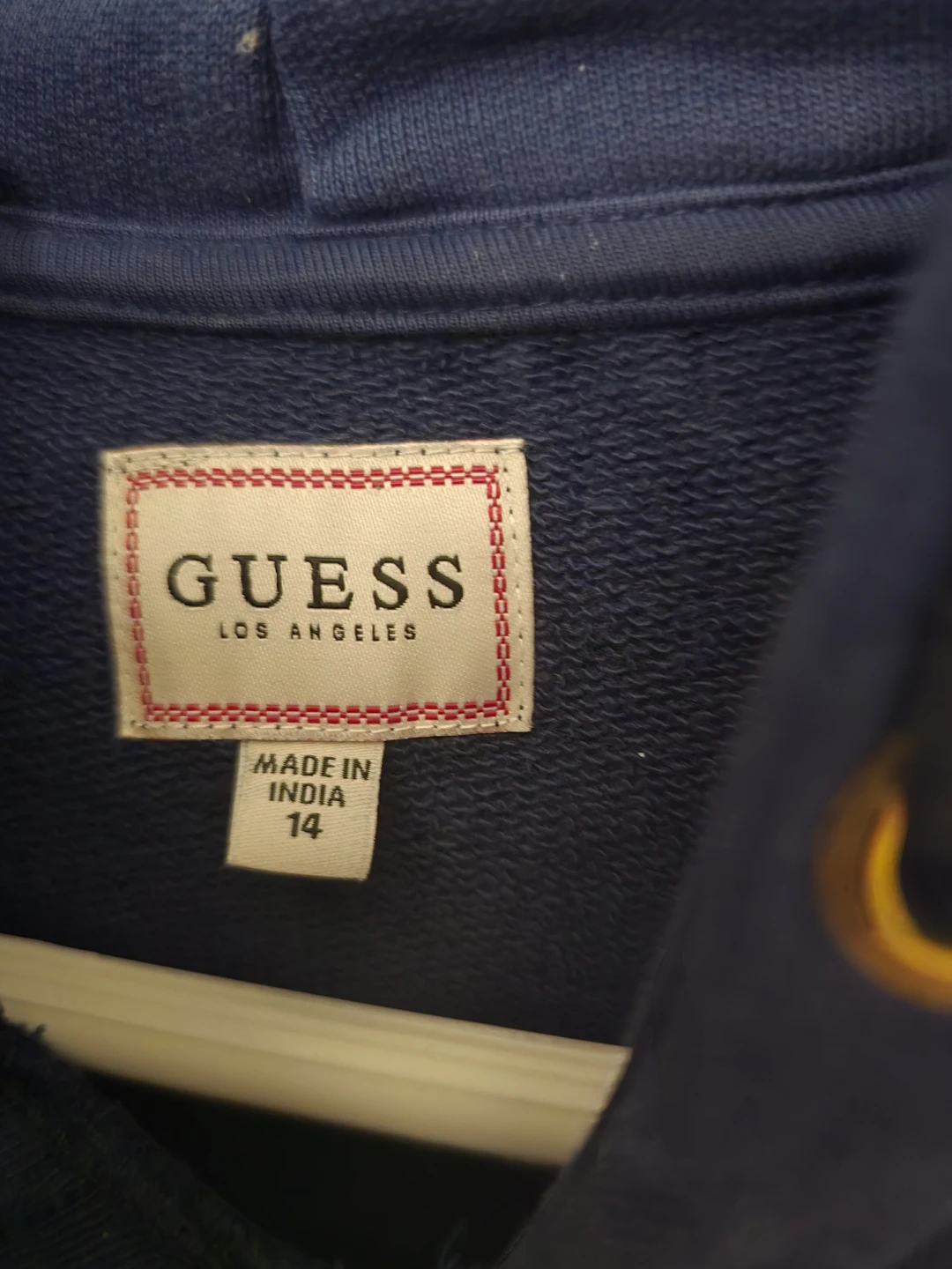 Vintage distressed  GUESS Hoodie  Size 14- fits Small - photo 3