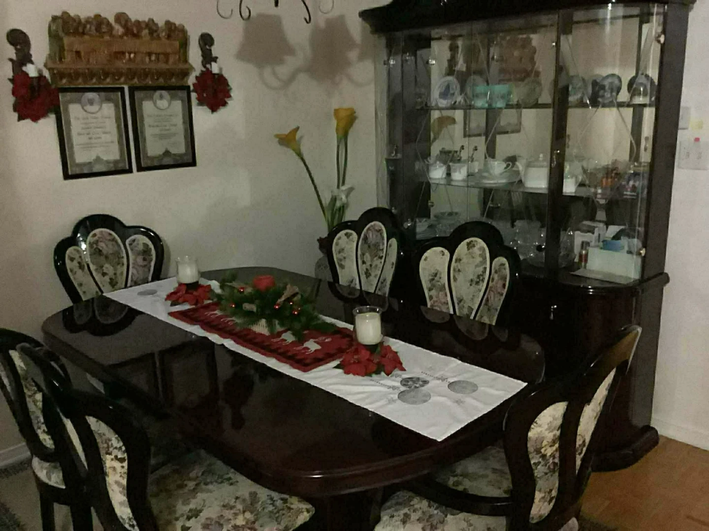 Dining Room Table Set with China Cabinet