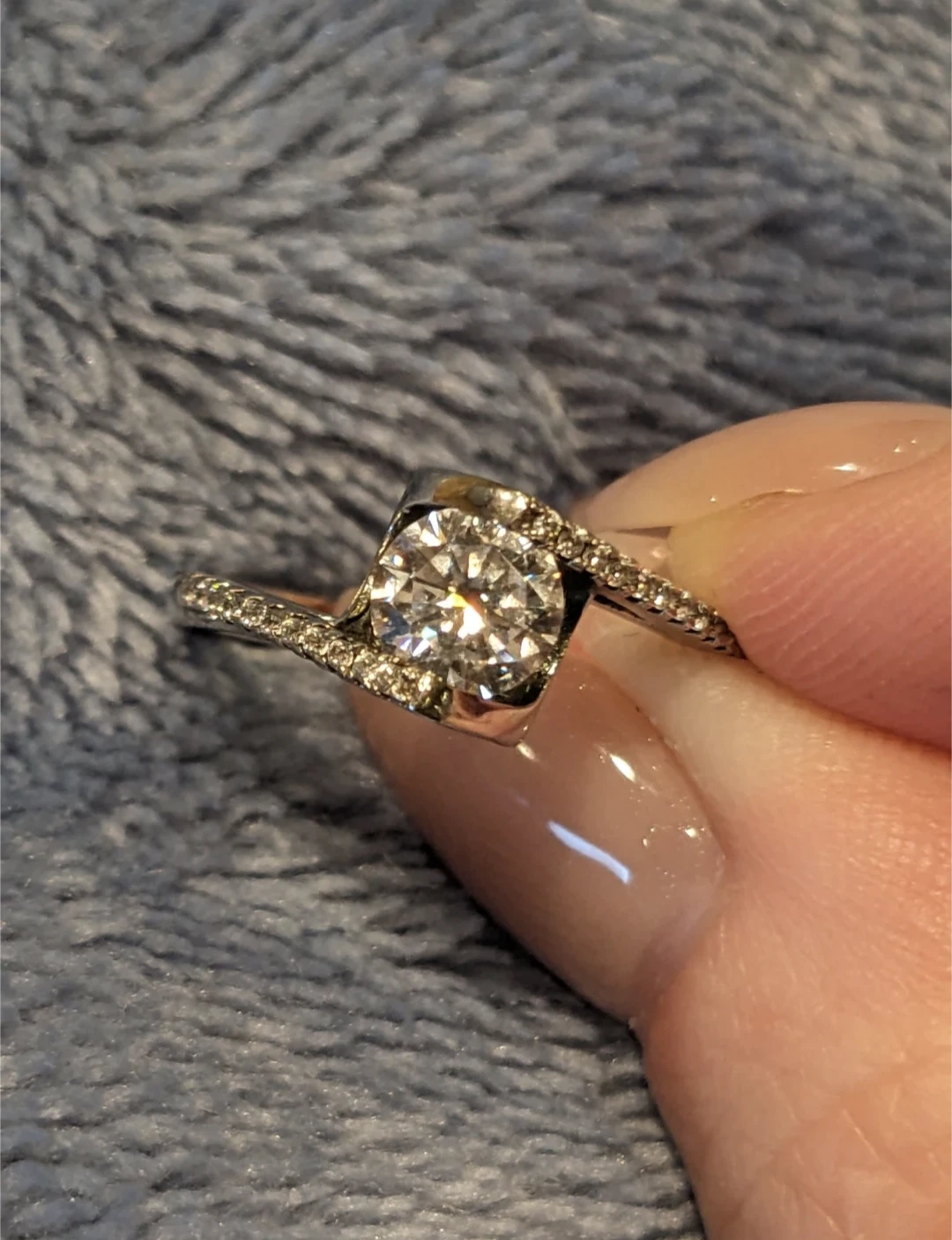 Sterling Silver and Cubic Zirconia Ring