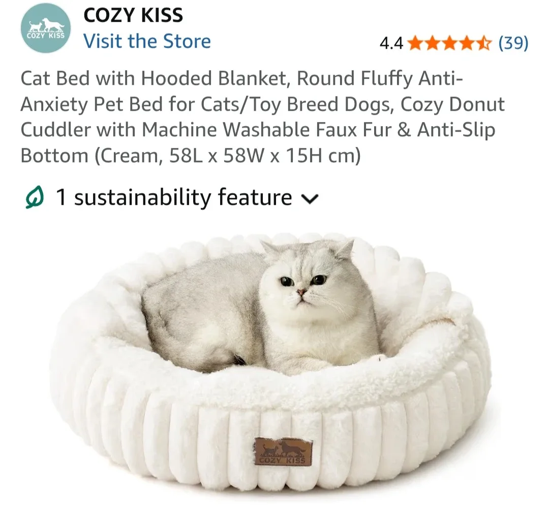 2-in-1 Pet Bed for Dogs and Cats