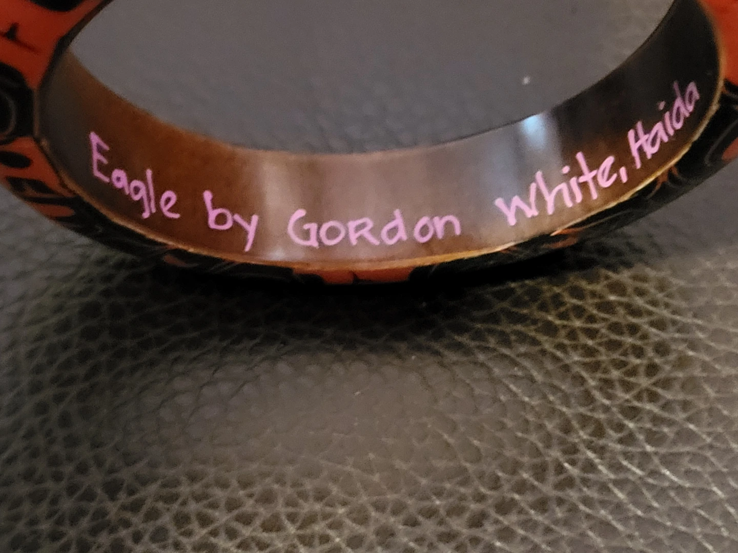 Gordon White Haida Eagle Bangle - photo 2