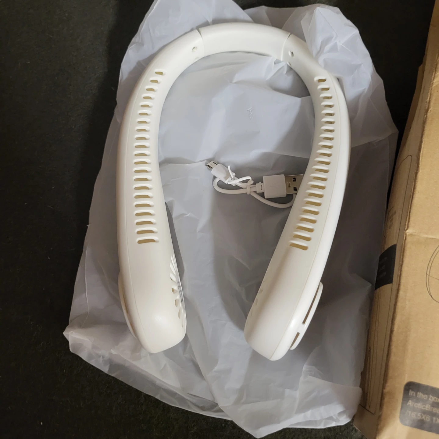 White Vaneless Hanging Neck Fan - photo 2