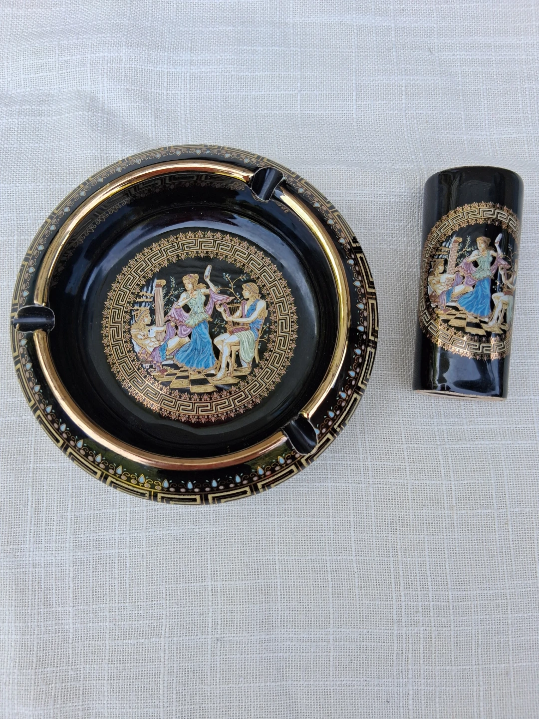 Adis Hand Made Coffee Cup Set, Ashtray, and Lighter Holder - photo 5