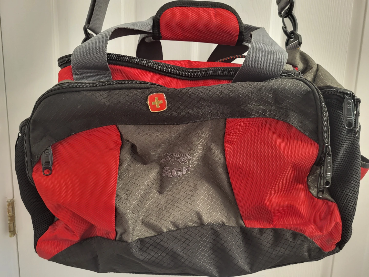 Swiss Gear Red & Grey Duffle Bag
