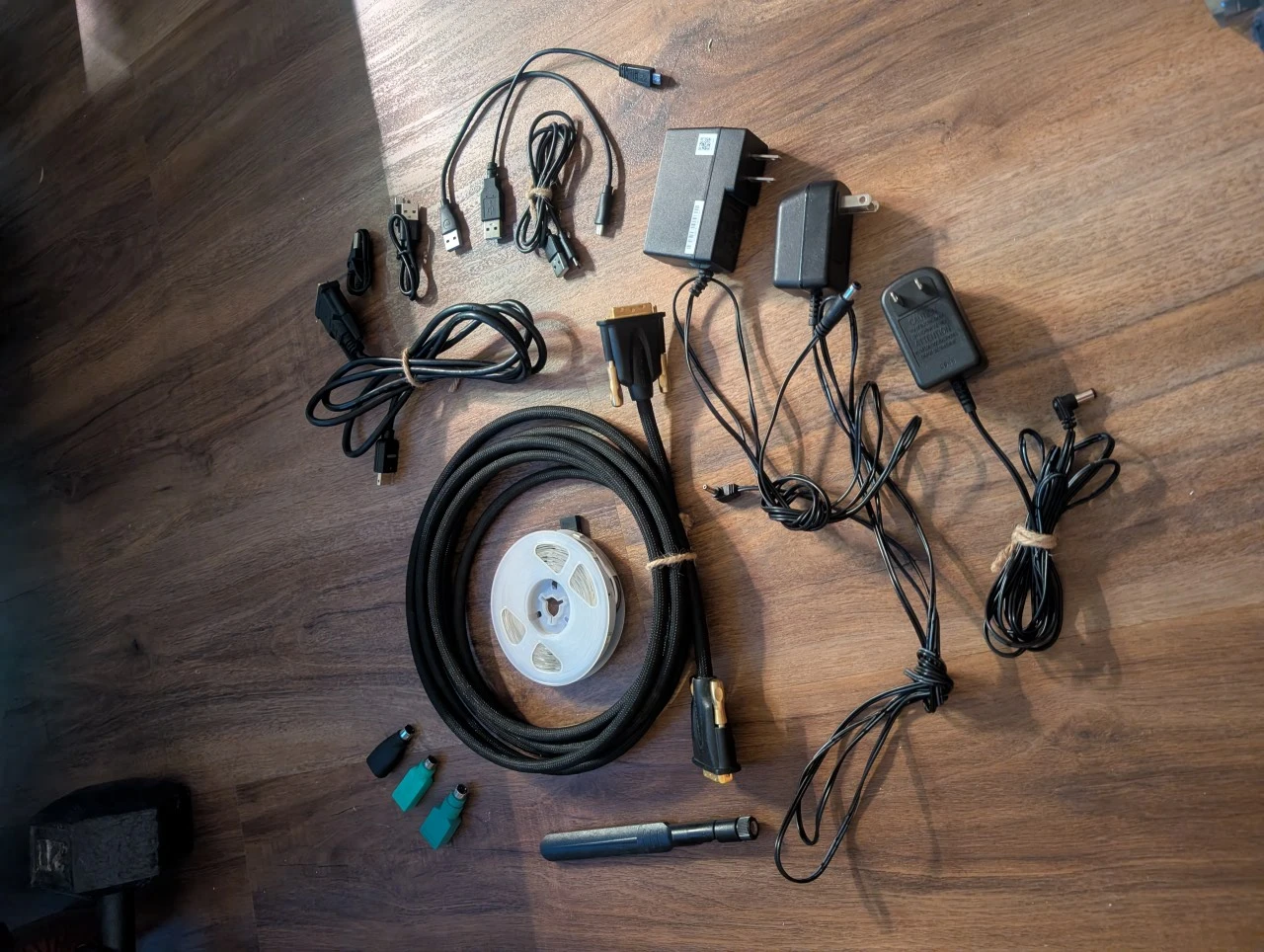 A bunch of free cables