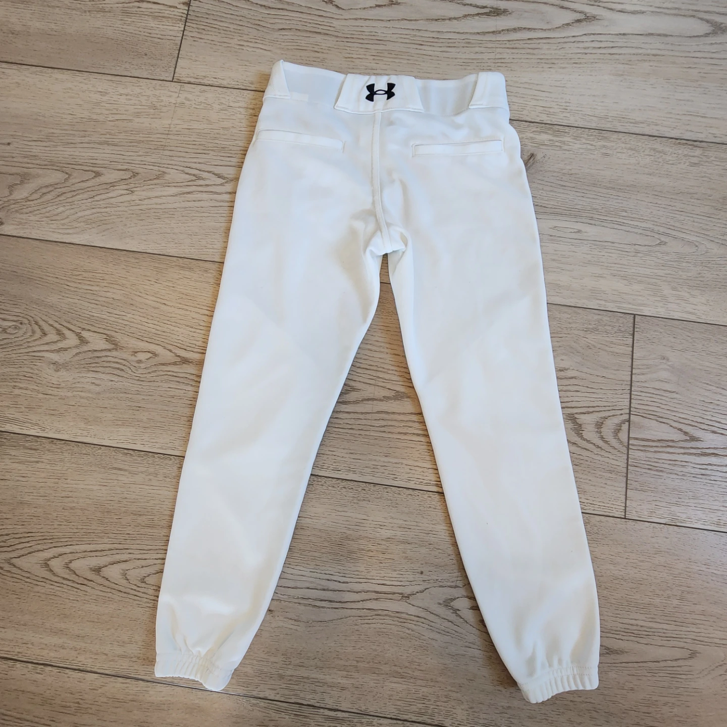YXS white baseball pants