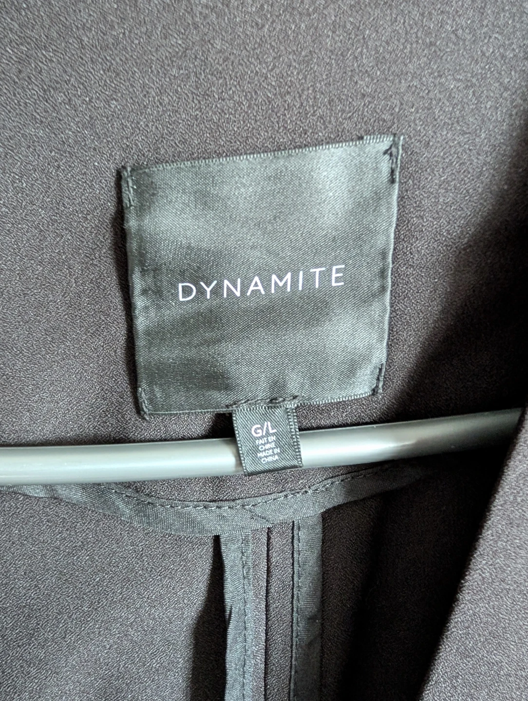 DYNAMITE Black Collarless Blazer Jacket - photo 2