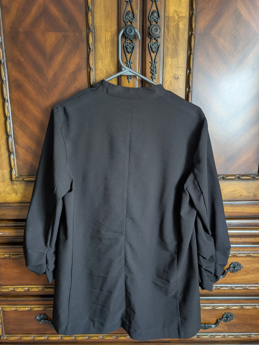 DYNAMITE Black Collarless Blazer Jacket - photo 3