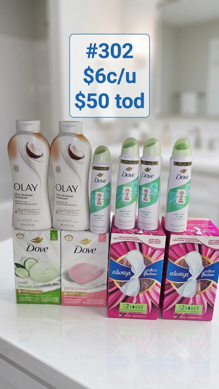 Olay, Dove, and Always Personal Care Bundle