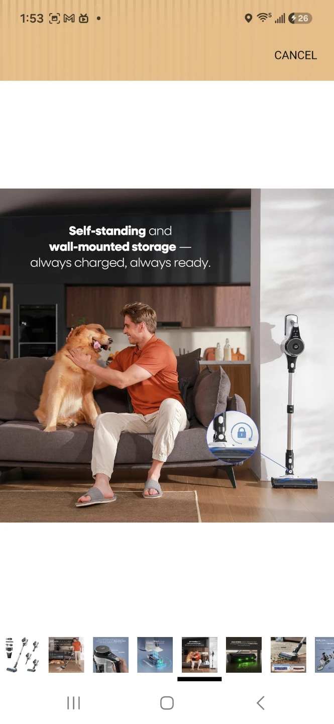 Tineco A11 Hero Cordless Vacuum Cleaner - photo 5