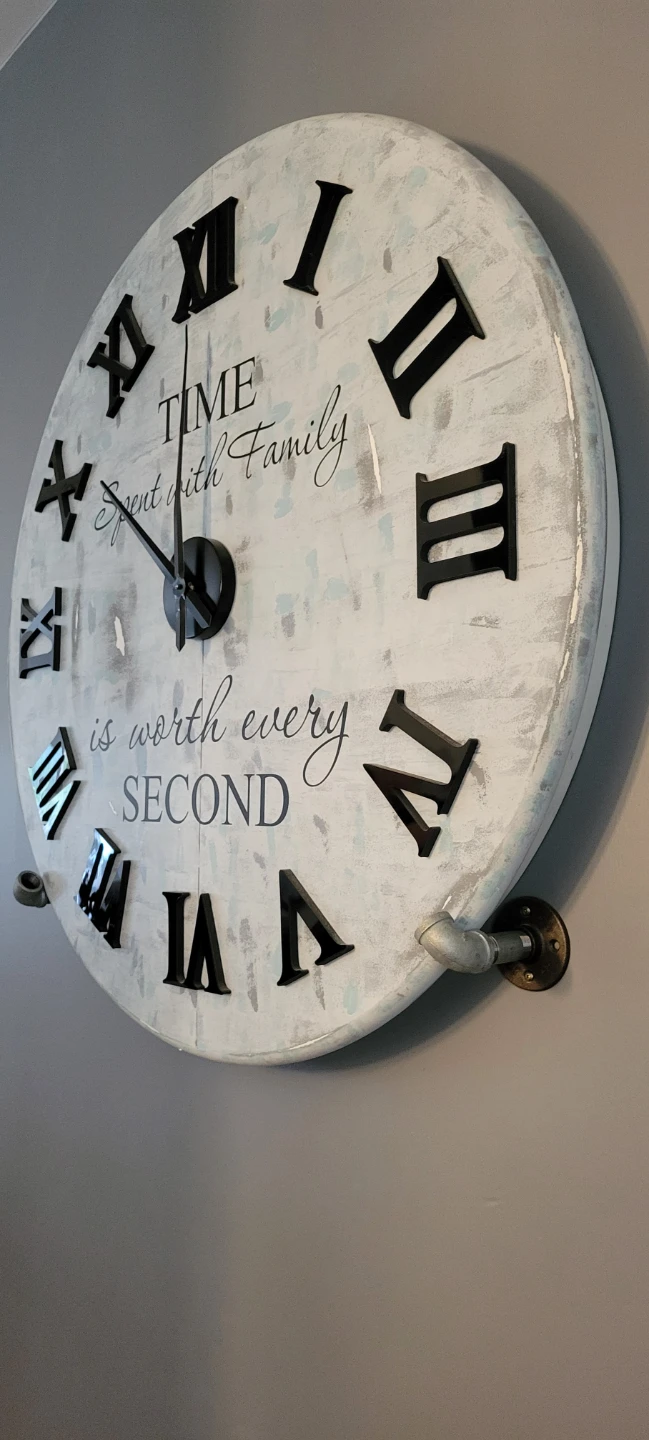 Large Wall Clock with Roman Numerals - photo 2