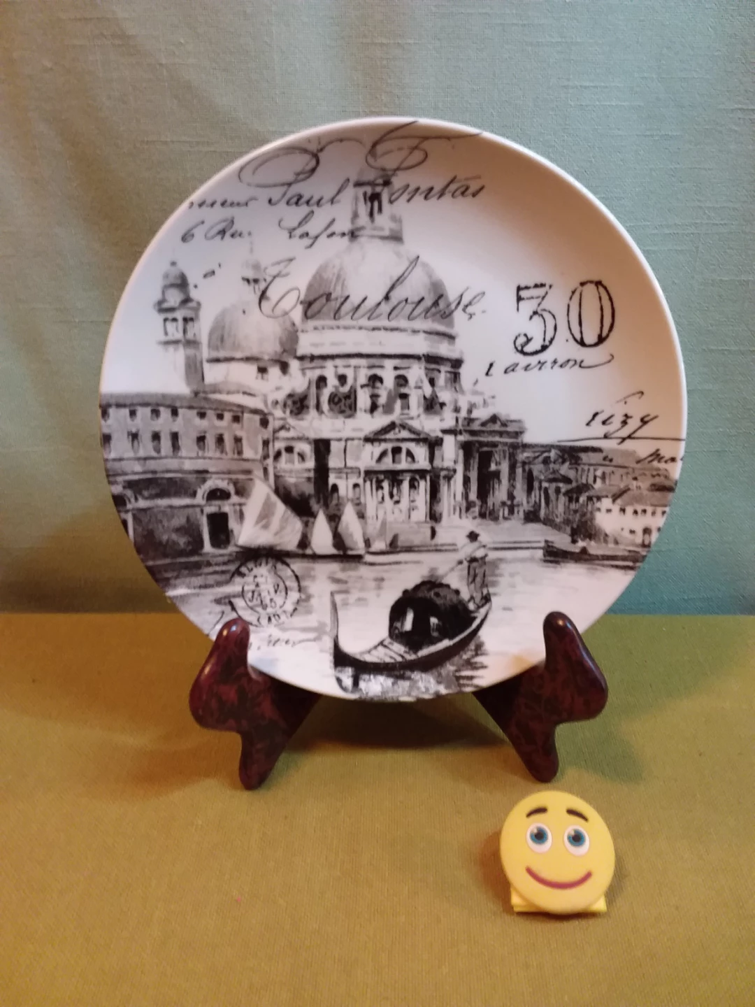 🚣 🏞️ Venice Italy "the Grand Canal" Decorative Plate