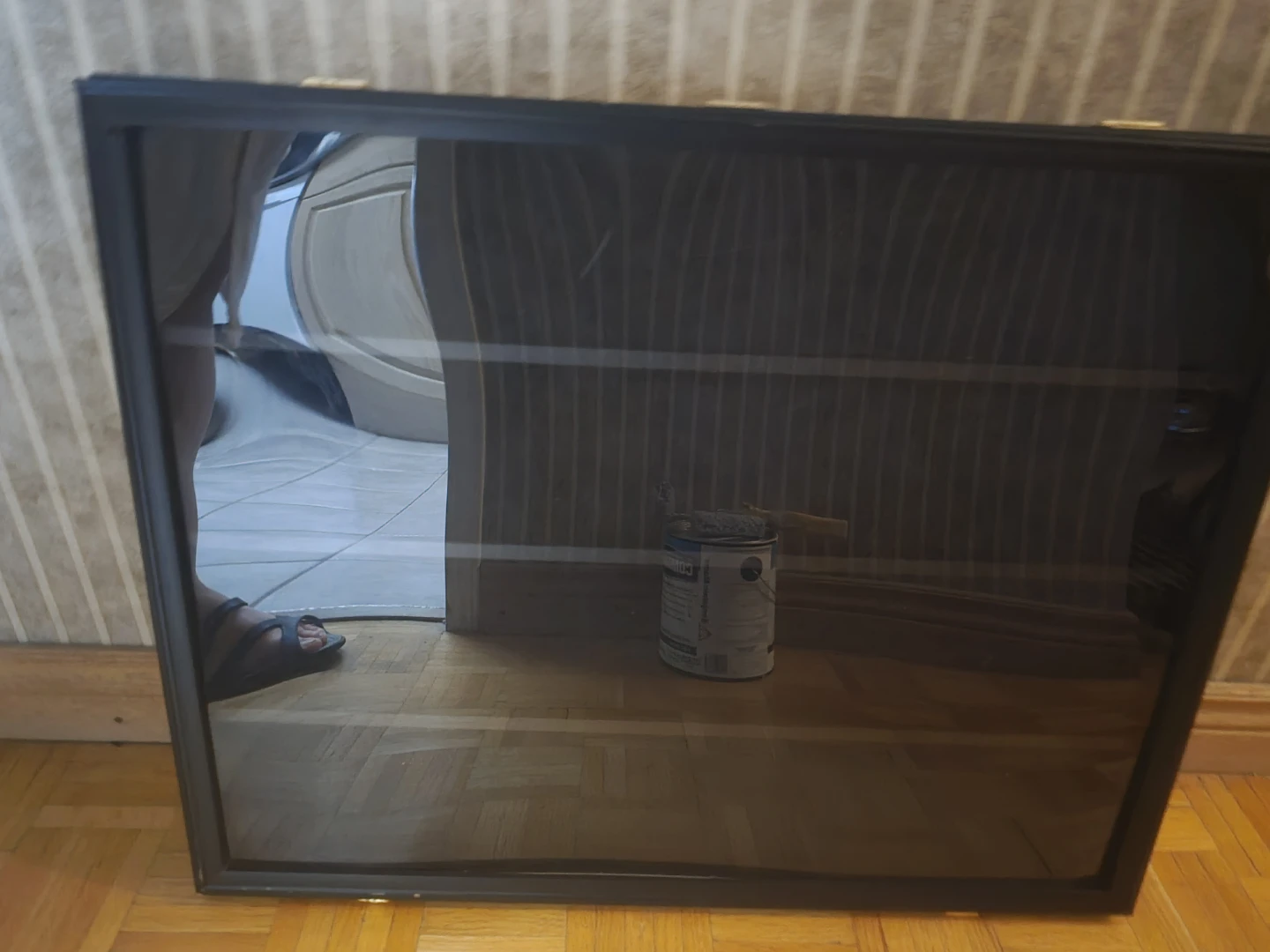 Black Display Shelf with Acrylic Door