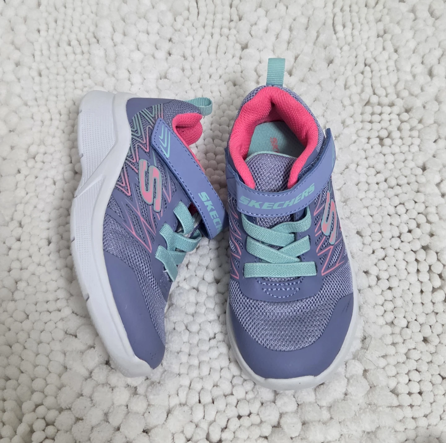 Skechers Kids Lilac & Pink Running Shoes - photo 2