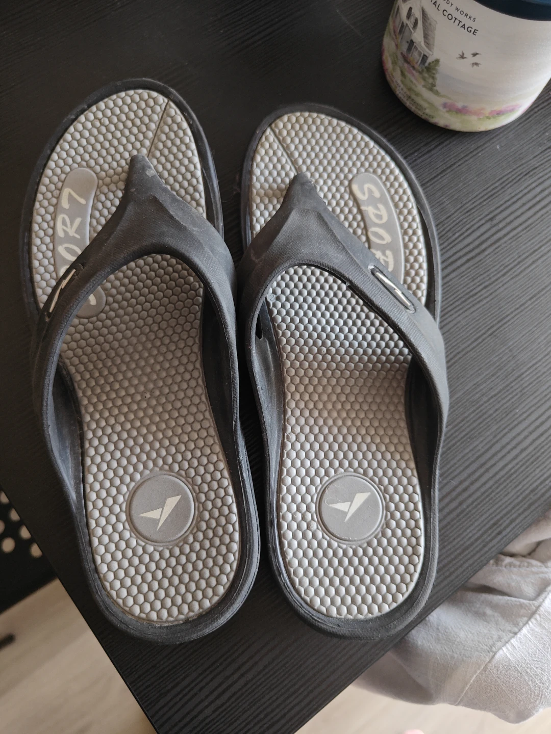 Rubber Flip Flops Size 42