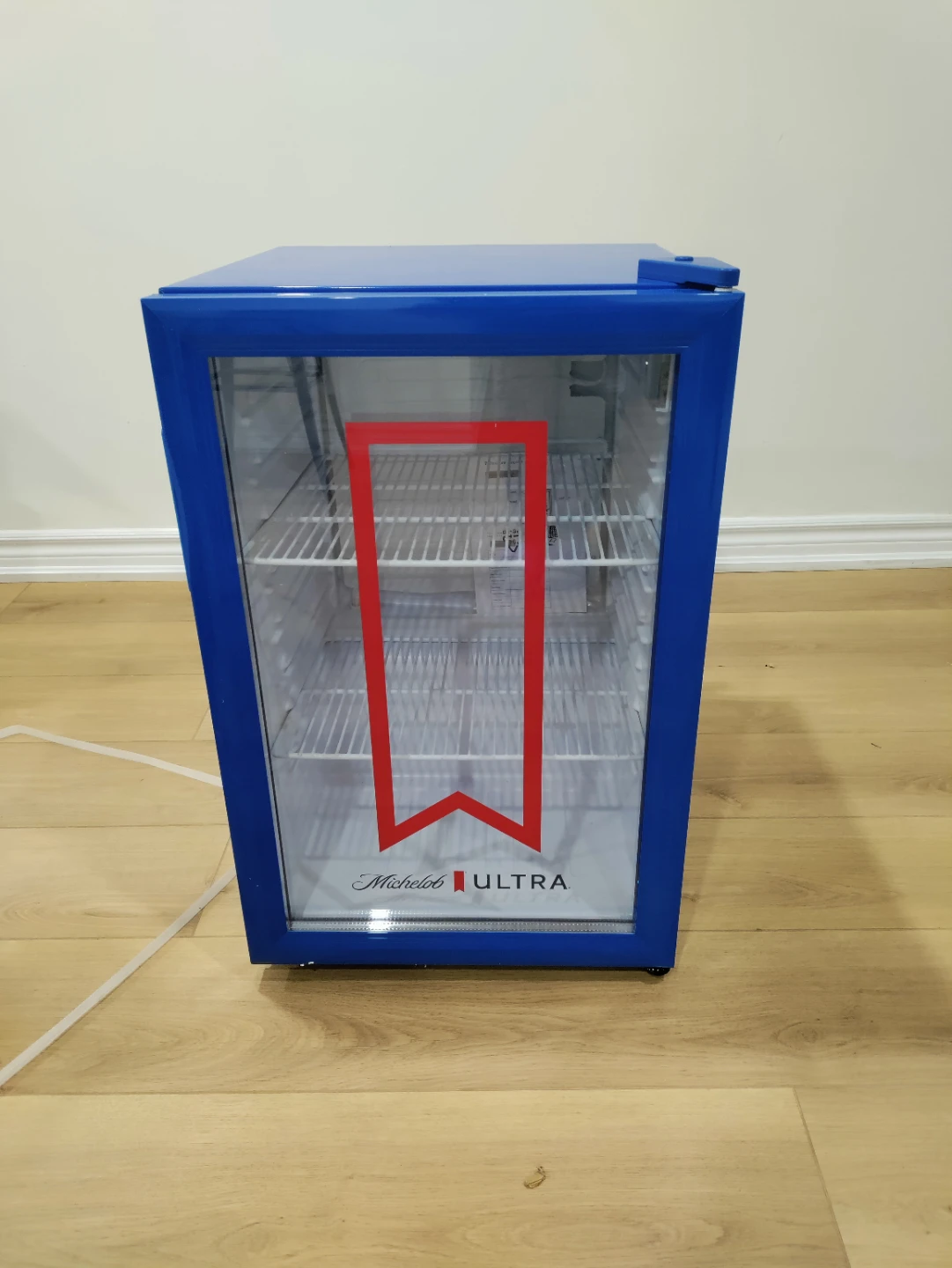 Brand New Glass Door Mini Fridge / Beverage Cooler (Unused)