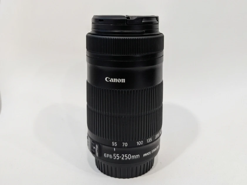 Canon 55-250mm STM + EF-M Adapter + Filters