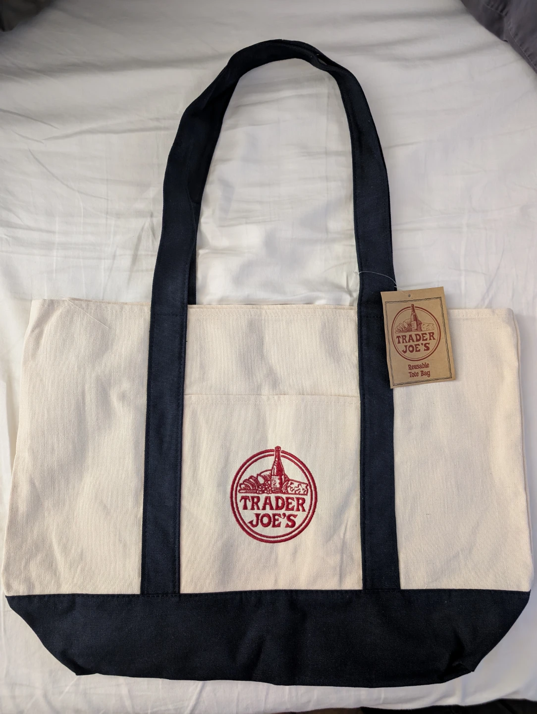 Brand New Trader Joe's Classic Reusable Tote Bag Shopping