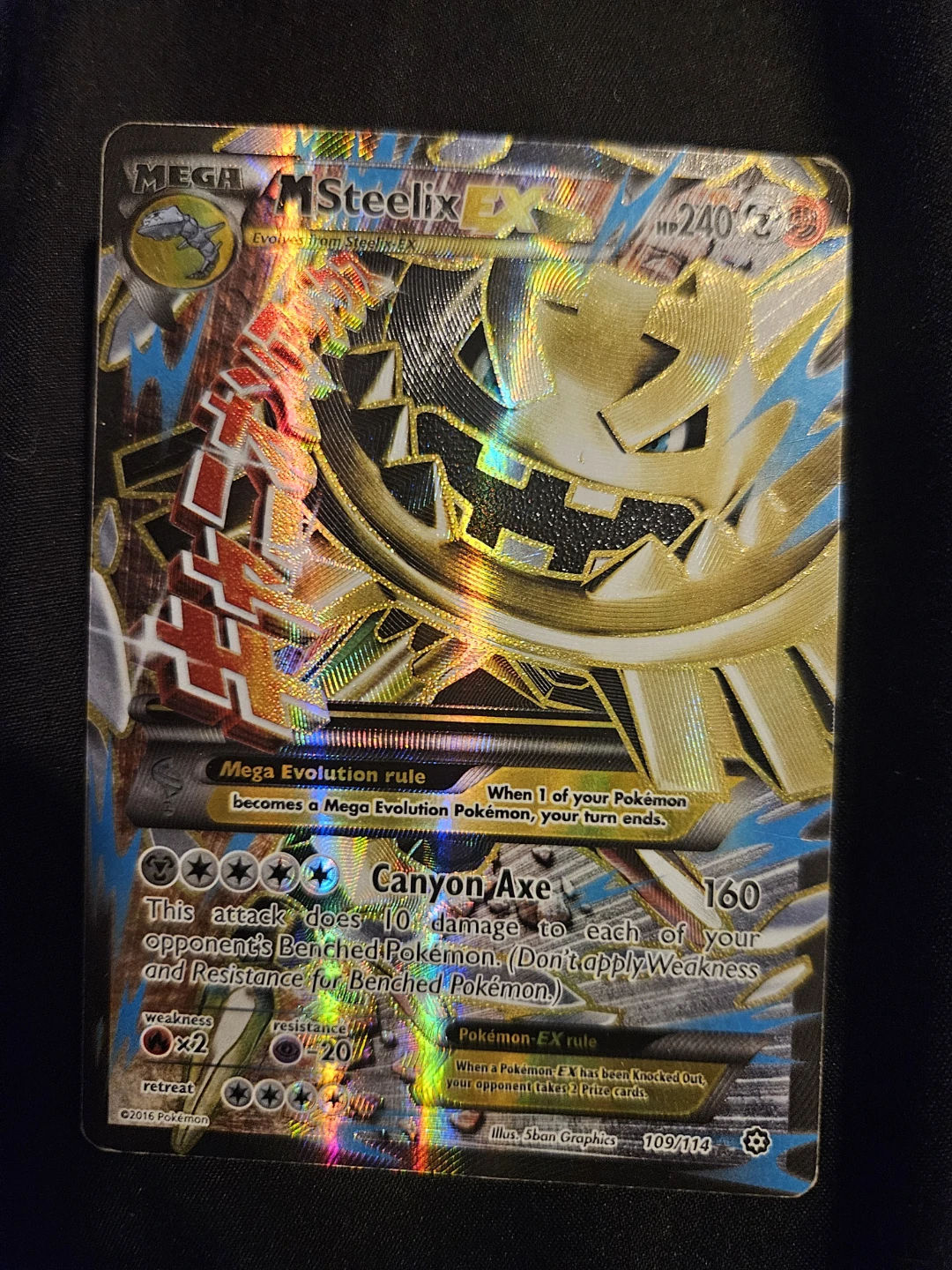 Pokemon M Steelix EX Card