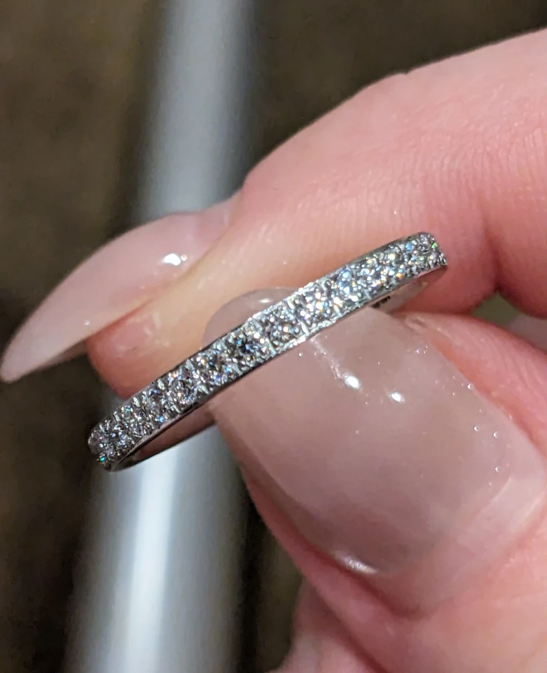 Size 5.5 Titanium Eternity Ring