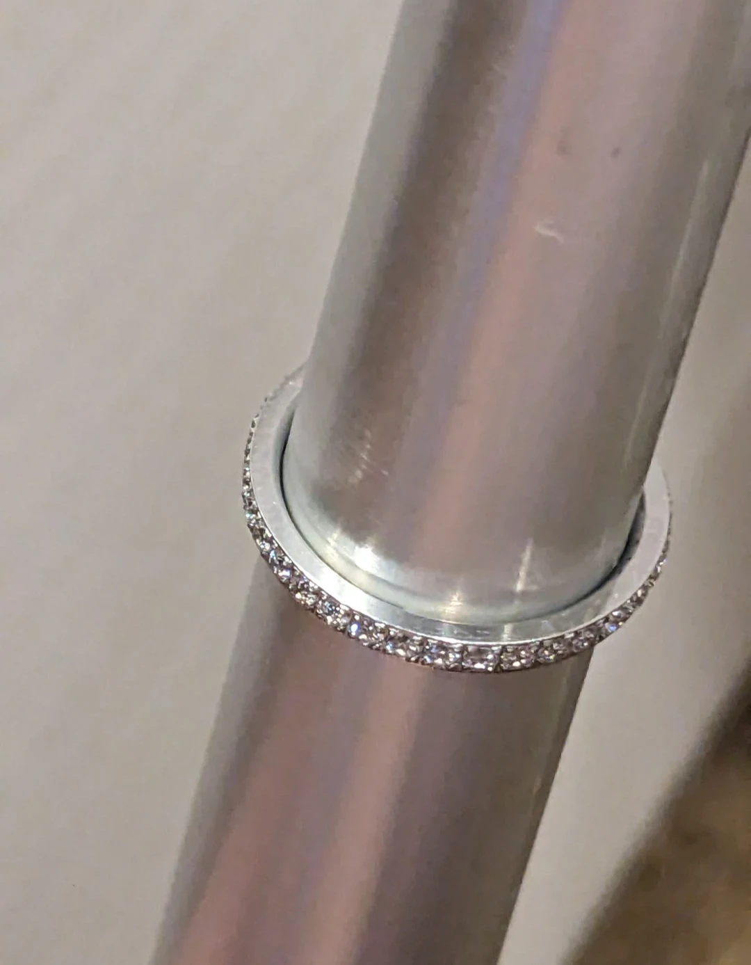 Size 5.5 Titanium Eternity Ring - photo 5