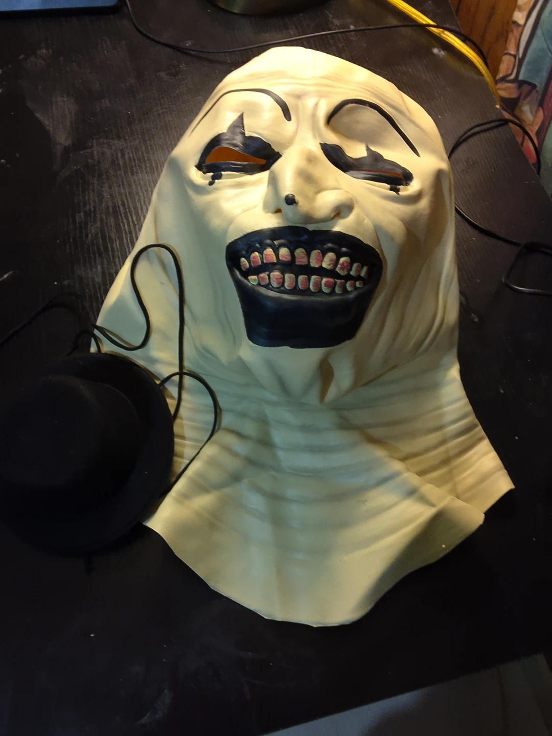 Art the Clown Mask with Mini Top Hat