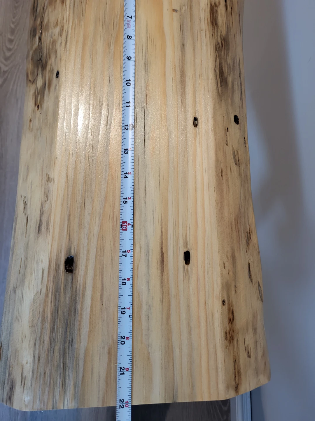 Live Edge Wooden Plant Stand with Black Legs - photo 3