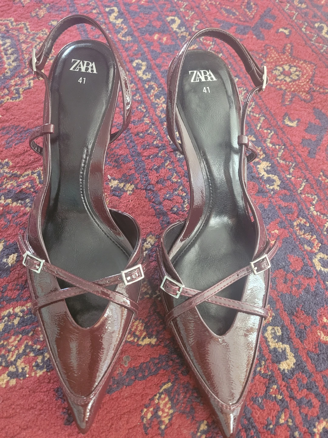 ZARA slingback heels size 41