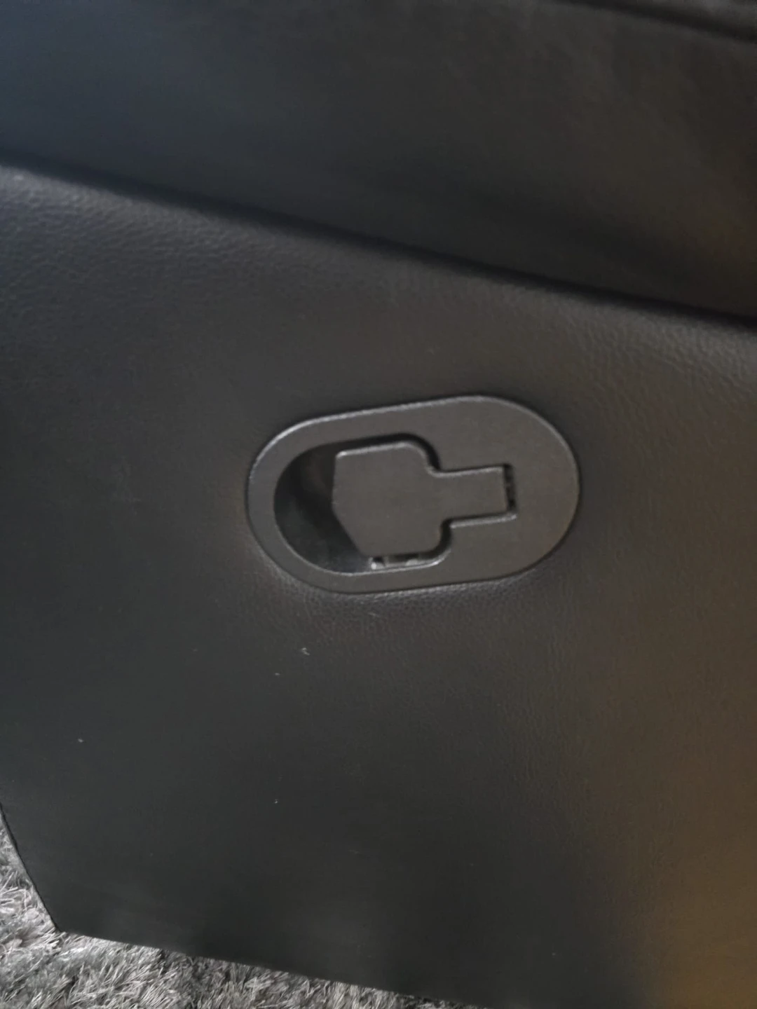 Free Black Leather Recliner Sofa with Cup Holders - photo 2