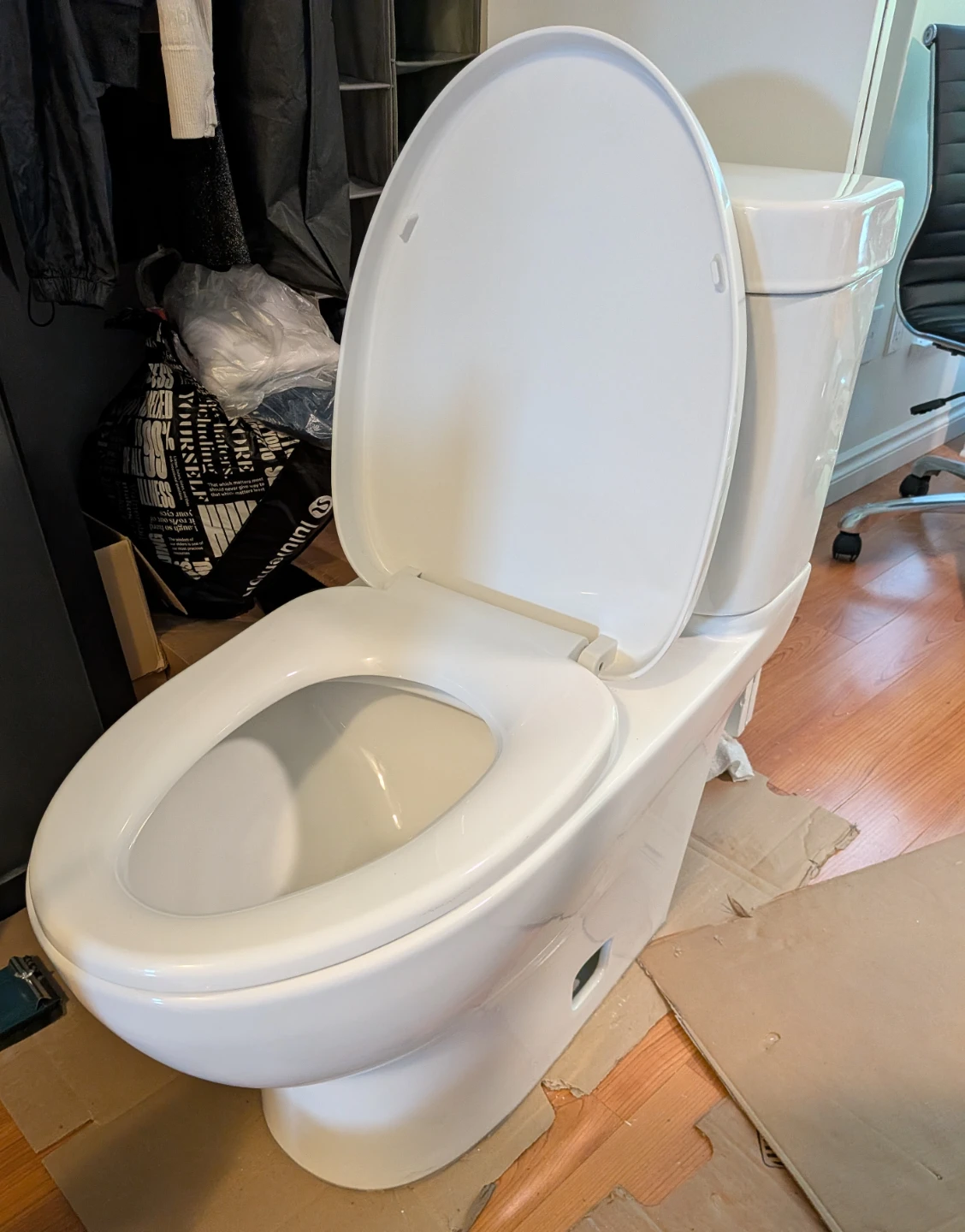 Glacier Bay toilet, elongated bowl and skirted - photo 3
