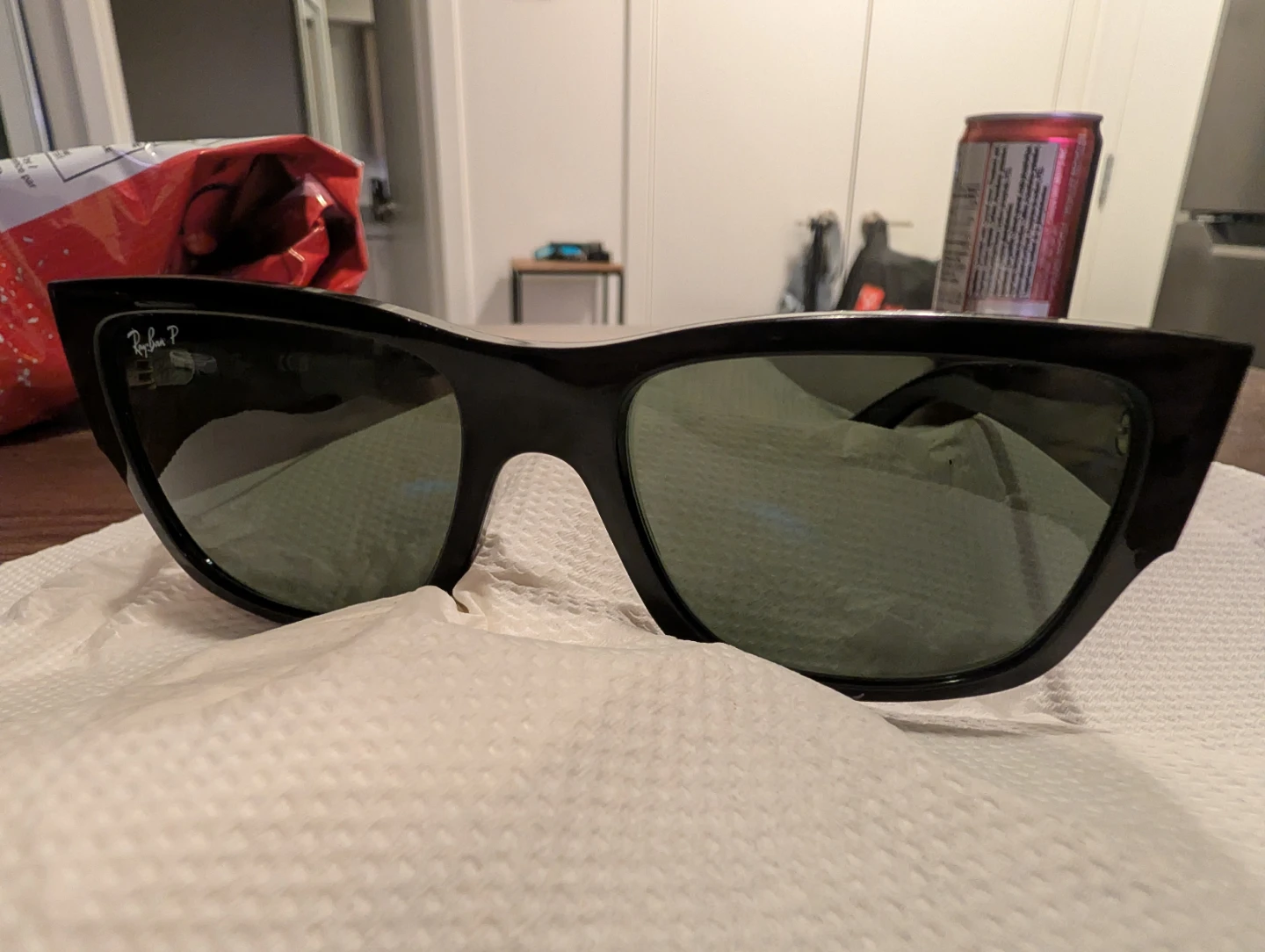 Ray-Ban CARLOS Sunglasses - Black Polarized - photo 2