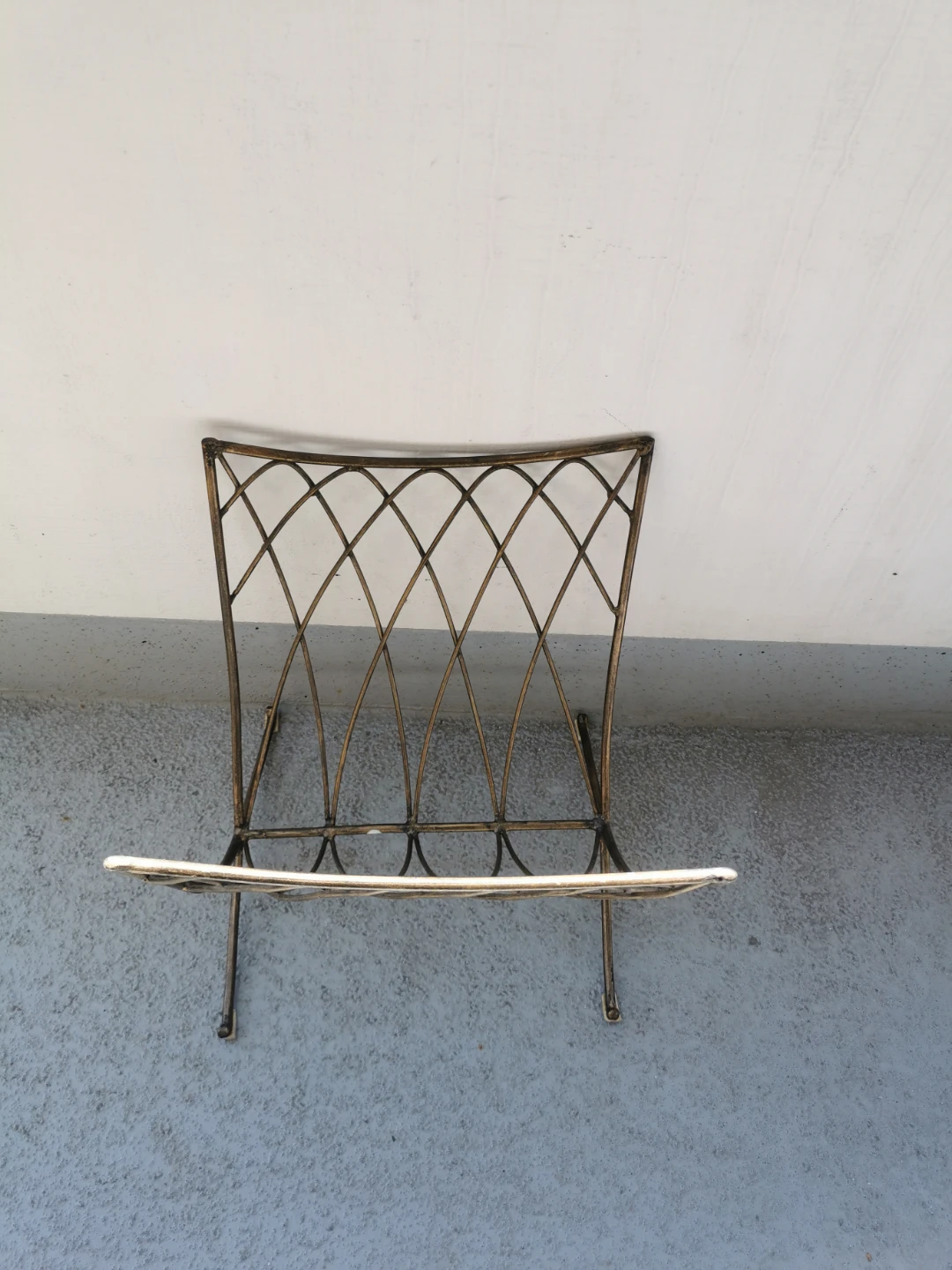 Vintage Mid Century Metal Magazine Rack Holder - photo 2