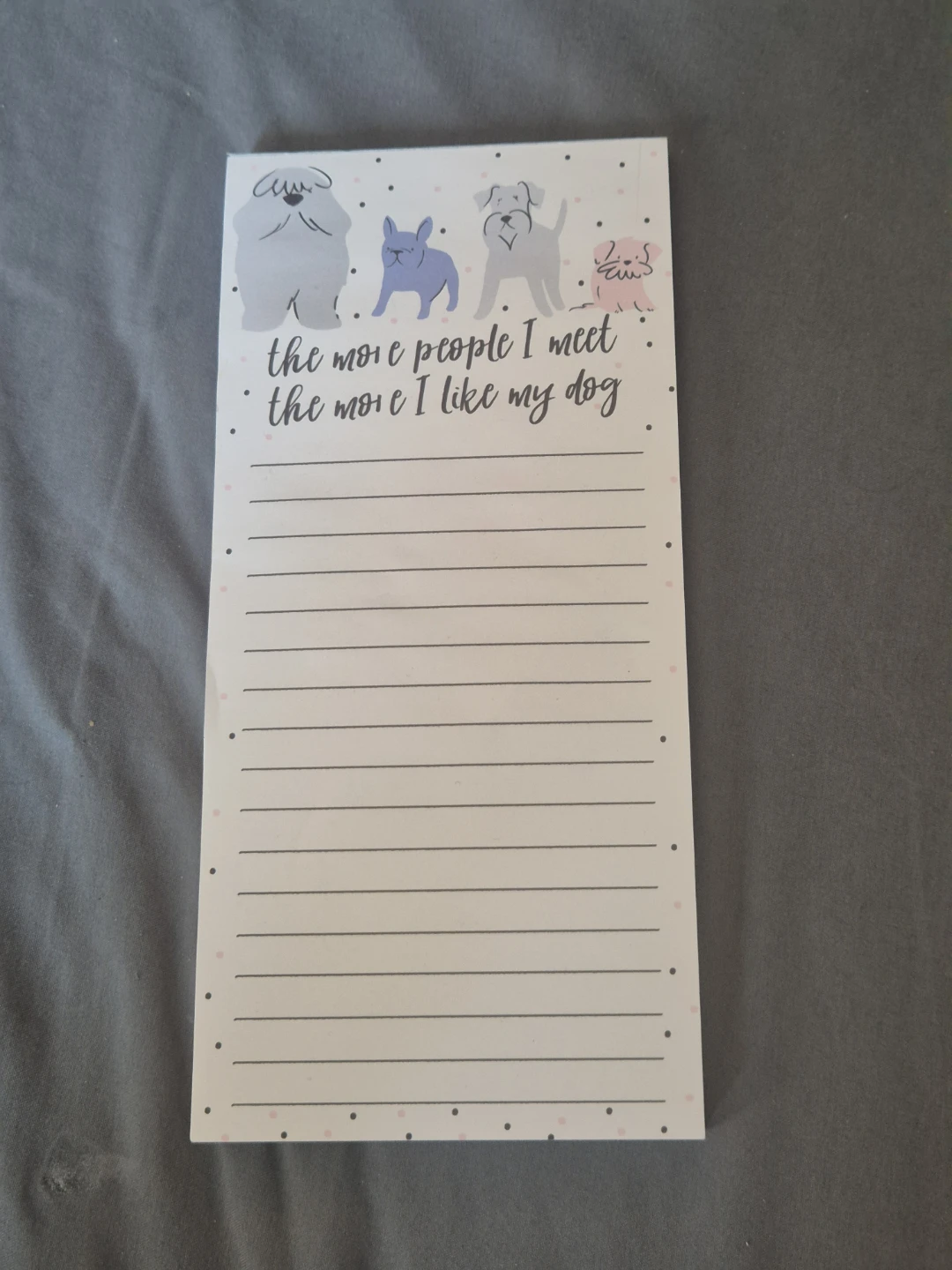 Lady Jayne Dog Lover's Notepad
