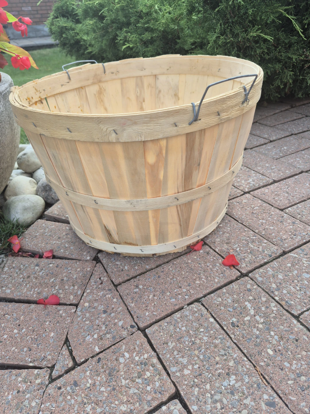 Wooden Bushel Basket